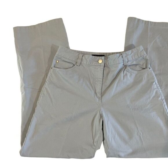 ORLY Women's Light Blue Pants Stretch Straight Leg Size 8 - Picture 6 of 11